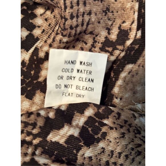 Molly Green Snakeskin Print Button Up Blouse - Picture 7 of 7